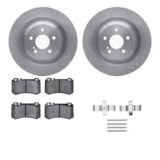 R1 Concepts WFWH1-63105 E- Line Series Brake Rotor W/ Ceramic Brake Pads & Hdw
